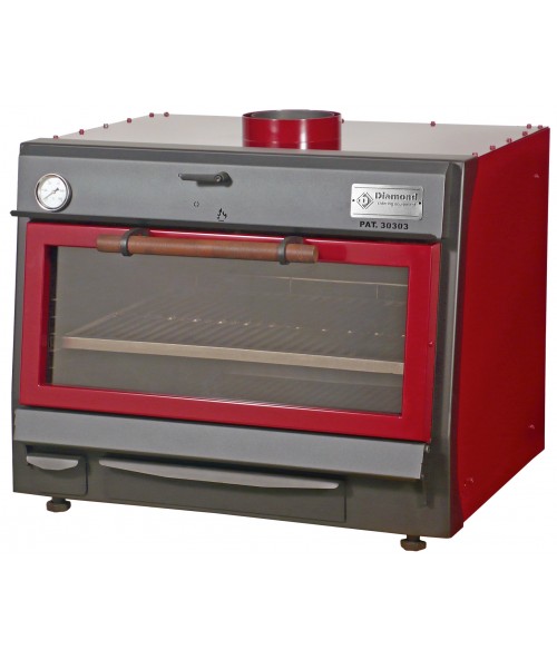 CBQ-075 Charcoal Oven GN 1/1 + GN 2/4 (75Kg/h)