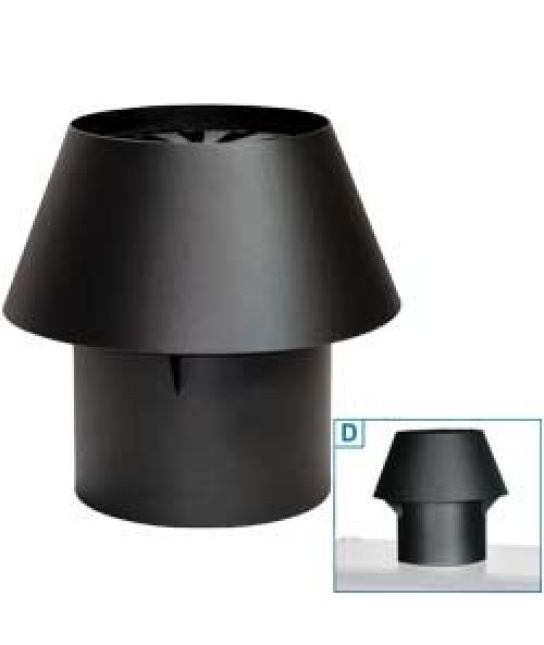 CCN/ST Black Chimney Dome (Suit All CBQ Ovens)