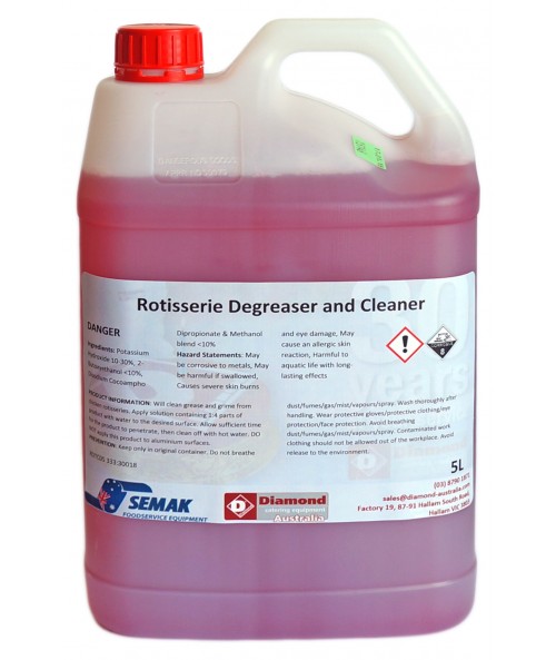 ROTC25 Rotisserie Degreaser & Cleaner 25 Litres (shown in 5L Bottle)