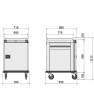 CTH10-EK Heated Meals Trolley with Humidification 10 x GN2/1