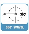 360° Rotating Swivel Design