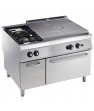 G22/T2BFA12-AGA Freestanding Gas Target Top with Dual Burners & GN2/1 Gas Oven