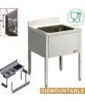 L610/6-KD Freestanding Sink with Base 600mm